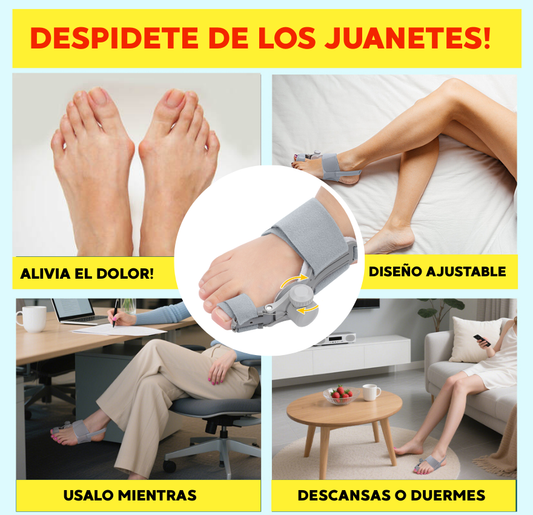 CORRECTOR DE JUANETES AJUSTABLE 180°| ALIVIA EL DOLOR