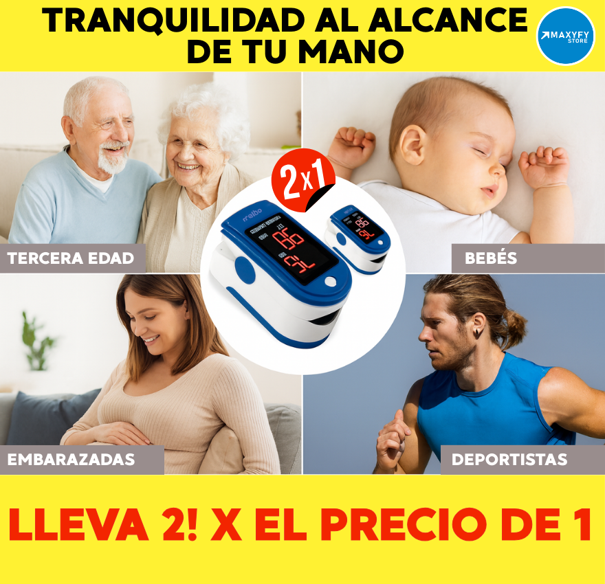 OXIMETRO DIGITAL 🧑⚕️ PACK OFERTA!  LLEVA 2  Y PAGA SOLO 1 !