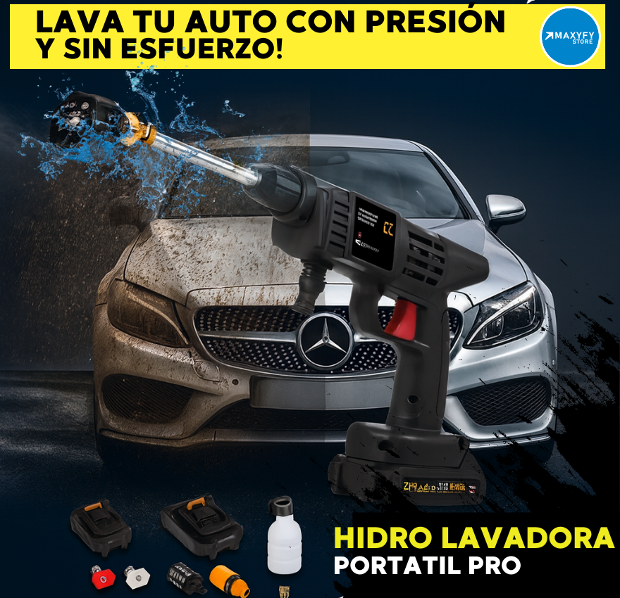 HIDRO LAVADORA PORTATIL PRO| INCLUYE 2 BATERIAS DE REGALO 🎁