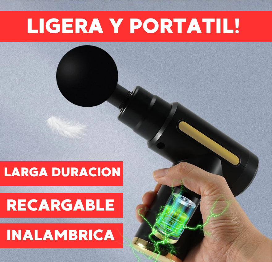 PISTOLA MASAJEADORA 4 EN 1| LIBERA TENSION 😌
