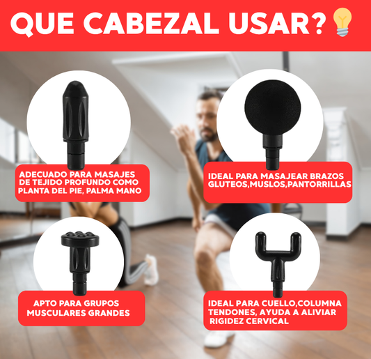 PISTOLA MASAJEADORA 4 EN 1| LIBERA TENSION 😌