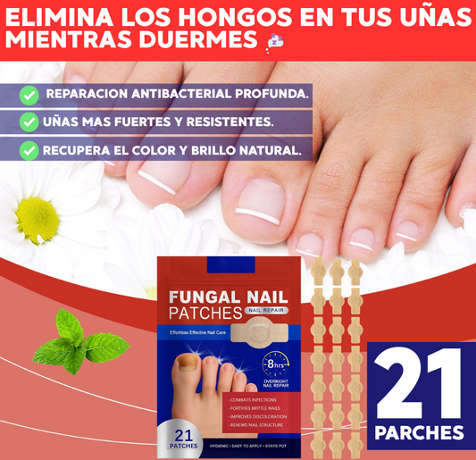 PARCHES ELIMINA HONGOS EN UÑAS 🦶 | PACK 21 PARCHES